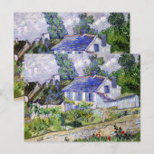 Carte Postale Vincent van Gogh, Maisons à Auvers, (Devant / Derrière)