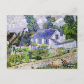 Carte Postale Vincent van Gogh, Maisons à Auvers, (Dos)