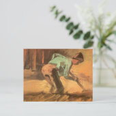 Carte Postale Vincent van Gogh - Man Stooping w Stick ou Spade (Debout devant)