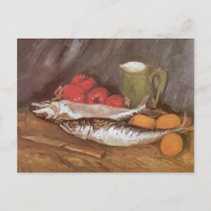 Carte Postale Vincent van Gogh - Maquereaux, citrons et tomates