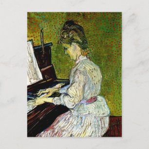 Carte Postale Vincent Van Gogh - Marguerite Gachet Au Piano