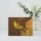 Carte Postale Vincent van Gogh - Nature morte au perroquet vert (Debout devant)