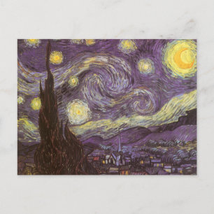 Carte Postale Vincent van Gogh - Nuit étoilée
