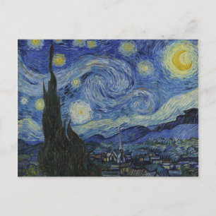 Carte Postale Vincent van Gogh Nuit étoilée Iconique