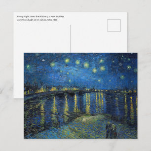 Carte Postale Vincent van Gogh - Nuit étoilée sur le Rhône
