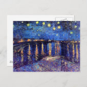 Carte Postale Vincent Van Gogh - Nuit étoilée Sur Le Rhône (Devant / Derrière)