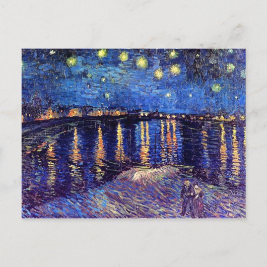 Carte Postale Vincent Van Gogh - Nuit étoilée Sur Le Rhône (Devant)