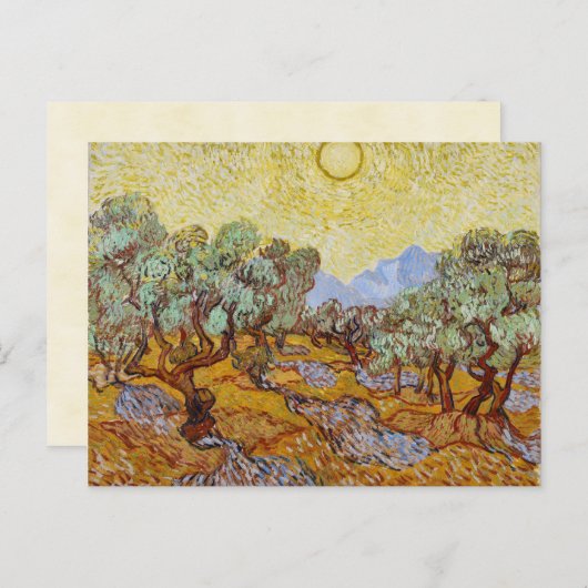 Carte Postale Vincent Van Gogh Olive Trees (Devant / Derrière)