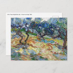 Carte Postale Vincent van Gogh - Oliviers : Ciel bleu vif