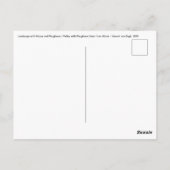 Carte Postale Vincent van Gogh - Paysage, Maison et Plowman (Dos)