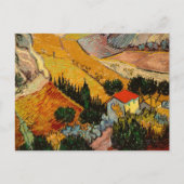Carte Postale Vincent van Gogh - Paysage, Maison et Plowman (Devant)