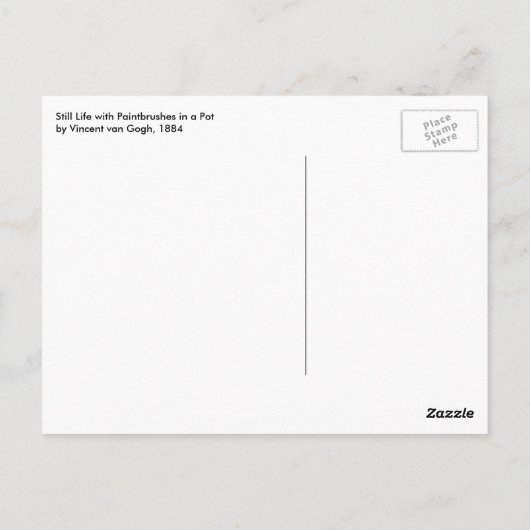 Carte Postale Vincent van Gogh - Peintures pour la vie morte en  (Dos)
