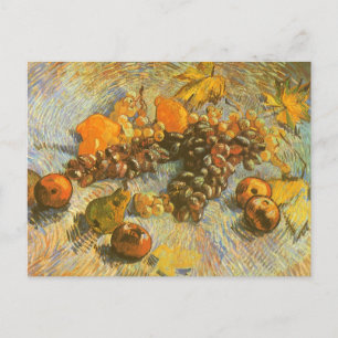 Carte Postale Vincent van Gogh - Pommes, poires, citrons, raisin