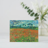 Carte Postale Vincent Van Gogh Poppy Field Fine Art (Debout devant)