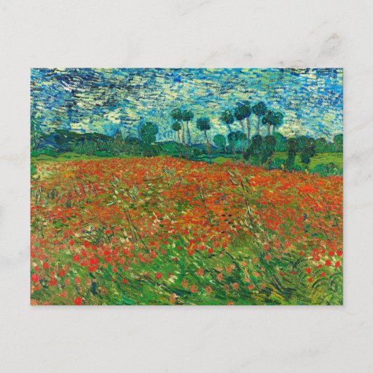Carte Postale Vincent Van Gogh Poppy Field Fine Art (Devant)