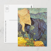 Carte Postale Vincent van Gogh - Portrait du Docteur Gachet (Devant / Derrière)