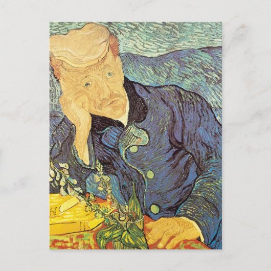 Carte Postale Vincent van Gogh - Portrait du Docteur Gachet (Devant)