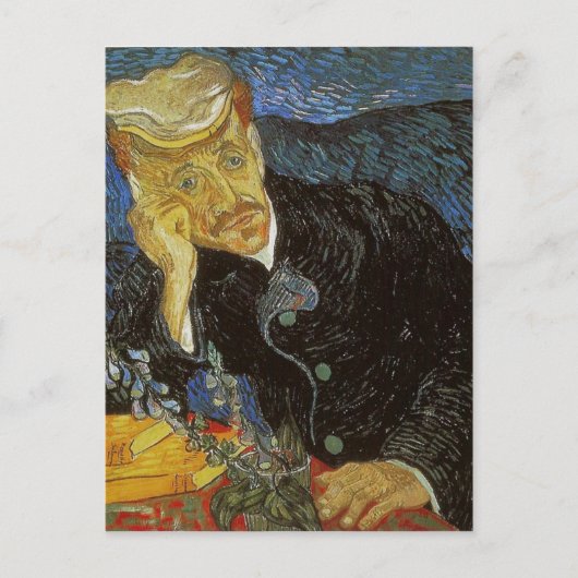 Carte Postale Vincent van Gogh Portrait du Dr Gachet a été peint (Devant)