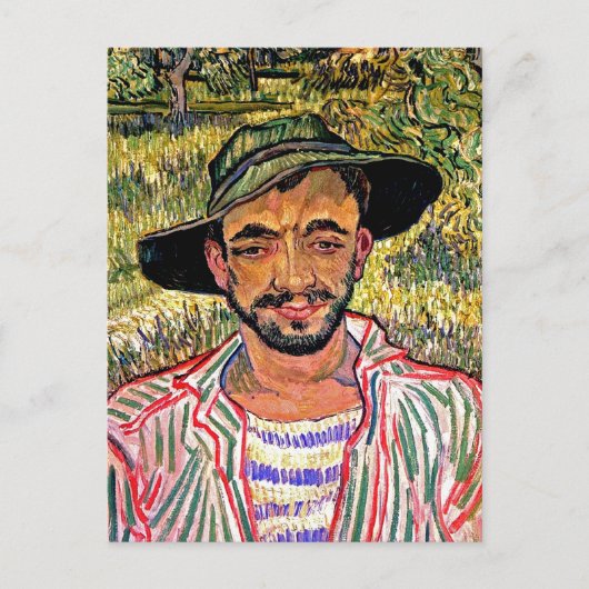 Carte Postale Vincent Van Gogh - Portrait D'Un Jeune Paysan (Devant)