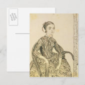 Carte Postale Vincent van Gogh | Portrait d'une jeune fille, 188 (Devant / Derrière)