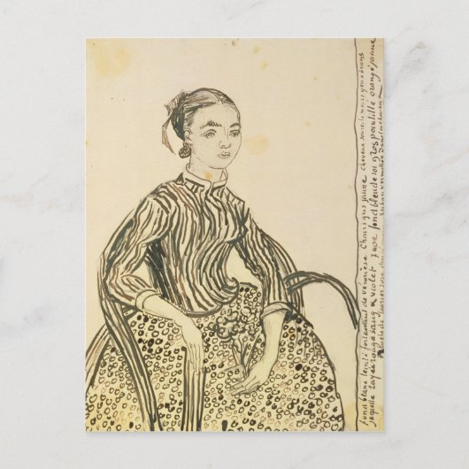 Carte Postale Vincent van Gogh | Portrait d'une jeune fille, 188 (Devant)