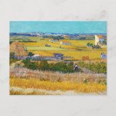 Carte Postale Vincent van Gogh - Récolte à La Crau (Devant)