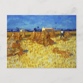 Carte Postale Vincent van Gogh Récolte de maïs en Provence (Devant)