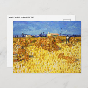 Carte Postale Vincent van Gogh - Récolte en Provence