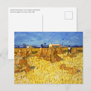 Carte Postale Vincent van Gogh - Récolte en Provence