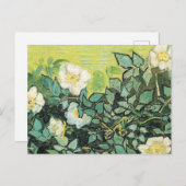 Carte Postale Vincent Van Gogh - Roses sauvages 1890 (Devant / Derrière)
