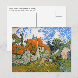 Carte Postale Vincent van Gogh - Rue à Auvers-sur-Oise