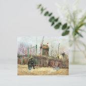Carte Postale Vincent van Gogh - Scène de rue à Montmartre (Debout devant)