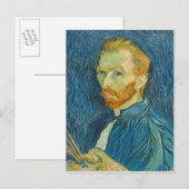 Carte Postale Vincent van Gogh | Self Portrait 1889 (Devant / Derrière)
