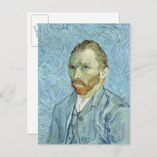 Carte Postale Vincent van Gogh | Self Portrait 1889 (Devant / Derrière)
