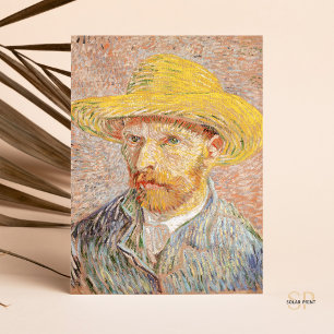 Carte Postale Vincent van Gogh Self-Portrait Paille Casquette ro