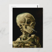 Carte Postale Vincent Van Gogh Skeleton avec une cigarette brûla (Devant / Derrière)
