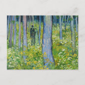 Carte Postale Vincent van Gogh - Sous-bois avec deux personnages (Devant)