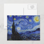Carte postale Vincent Van Gogh "Starry Night" (Devant / Derrière)