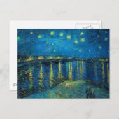 Carte Postale Vincent Van Gogh Starry Night Over the Rhone (Devant / Derrière)