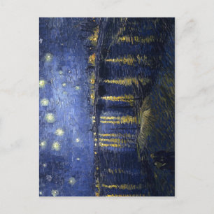 Carte Postale Vincent van Gogh Starry Nuit sur le Rhône, pai