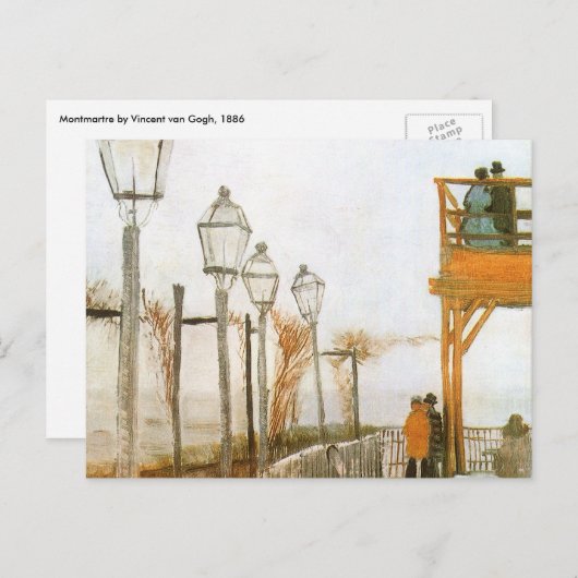 Carte Postale Vincent van Gogh - Terrasse et pont d'observation (Devant / Derrière)