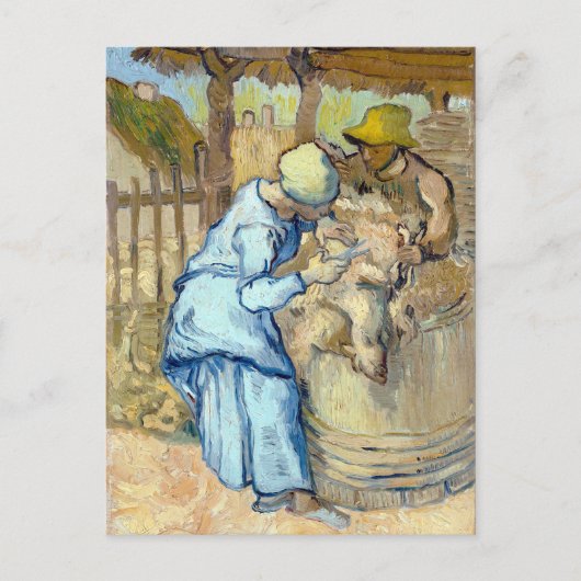 Carte Postale Vincent van Gogh The Sheep-Shearer (Devant)