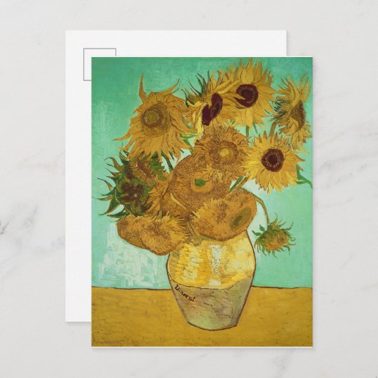 Carte Postale Vincent van Gogh | Tournesols, 1888 (Devant / Derrière)