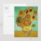 Carte Postale Vincent van Gogh | Tournesols, 1888 (Devant / Derrière)