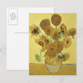 Carte Postale Vincent van Gogh | Tournesols, 1888 (Devant / Derrière)