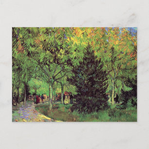 Carte Postale Vincent Van Gogh - Une allée dans le jardin public