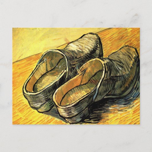 Carte Postale Vincent van Gogh - Une paire de sabots en cuir (Devant)