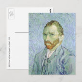 Carte Postale Vincent van Gogh - Van Gogh Autoportrait en bleu (Devant / Derrière)