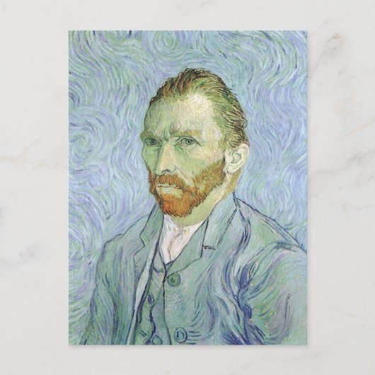 Carte Postale Vincent van Gogh - Van Gogh Autoportrait en bleu (Devant)