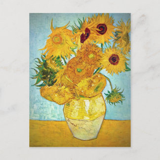 Carte Postale Vincent van Gogh - vase avec 12 tournesols
